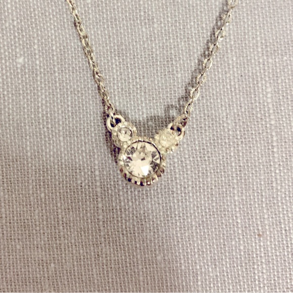 mickey mouse silver necklace - Picture 1 of 4